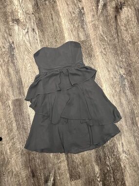 Alfred Angelo Gray Flower Girl Dress